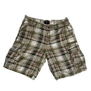 Paper Denim & Cloth Plaid Cargo Shorts